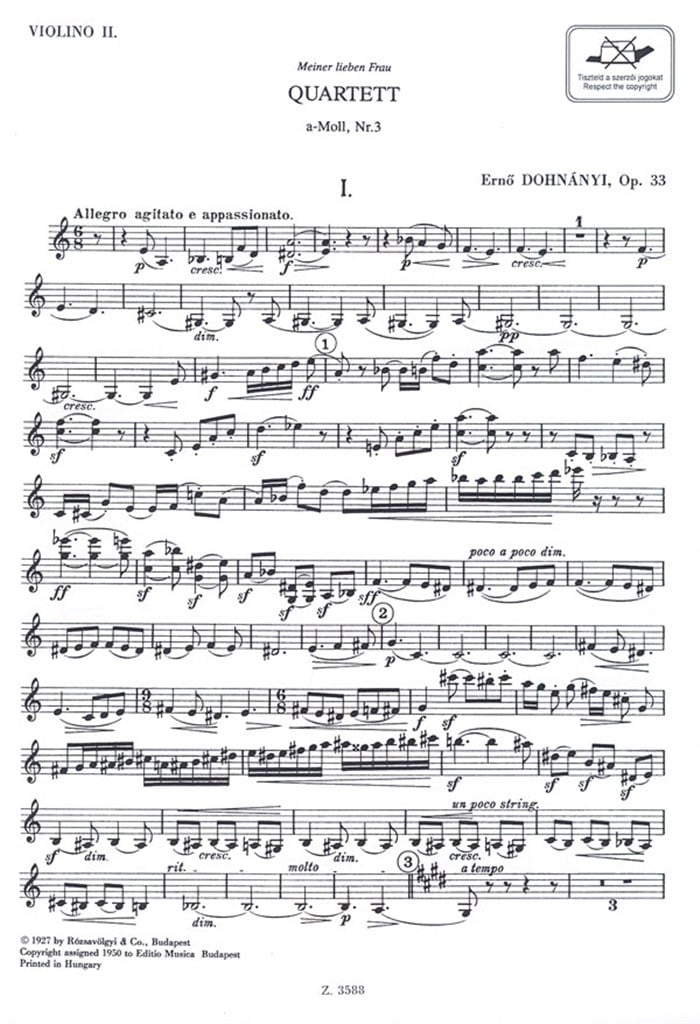 Streichquartett Nr. 3 op. 33